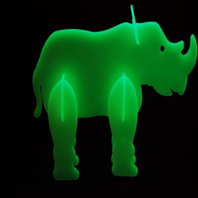DIRECTGLOW LLC Glow in The Dark 3D Safari Animals (Rhino)