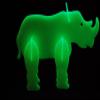 DIRECTGLOW LLC Glow in The Dark 3D Safari Animals (Rhino) view 1