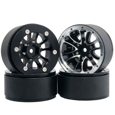 4PCS 1/10 RC Rock Crawler 1.9" Beadlock Alloy Spoke Wheels Rims for D90 Scx10 #1566