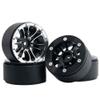4PCS 1/10 RC Rock Crawler 1.9" Beadlock Alloy Spoke Wheels Rims for D90 Scx10 #1566 view 4
