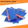 Wolftop 500 Pcs Refill Bullet Darts, Compatible Foam Darts Refill Pack for Nerf N-Strike Elite Series Blasters Toy Gun view 3