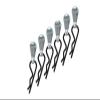 Body Clips + Aluminum Mount For 1/5 To 1/8 Models - 6Pcs Set Silver view 1