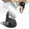 Auto Dynasty Adjustable 85mm Baby Infant Round Back Seat Mirror Rear View Monitor + Suction Cup Mounted Base view 1