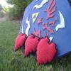 8-Bit Crocheted Red Heart Piece / Legend of Zelda Inspired / Based off of the Original Legend of Zelda NES Heart Graphic view 2