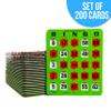 Regal Bingo Bulk Bingo Cards with Sliding Windows - Reusable Large Print Bingo Game Cards for Adults Large Group - 200 Pack, Green view 3