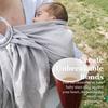Vlokup Ring Sling Baby Carrier, Soft Linen Cotton Baby Sling Carrier Newborn to Toddler, Baby Wrap Carrier for Plus Size Parents, Perfect Shower Gift, Grey view 2
