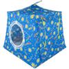 Toy Pop Up Play Fabric House, 2 Sleeping Bags, Light Blue with Kite and Sun Print Fabric for Dolls, Stuffed Animals view 4