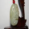 1.9" China Certified Nature Hetian Nephrite Jade Lucky Duck and Ruyi Pendants view 2