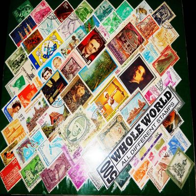 500 All Different Original Whole World Wide Vintage Stamps Great Old Rare Display Collection Lot