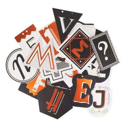 Box 51 PP3472 Typography Bunting