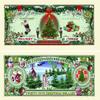 5 Holiday Cheer $25.00 Christmas Tree Collectible Bills with Bonus Thanks a Million Gift Set view 1