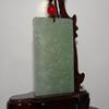 2.4"China Certified Nature Hetian Nephrite Jade Lucky Dragon and Phoenix Pendant view 2