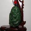 2" China Certified Nature Hetian Nephrite Jade Auspicious Dragon Hand Carved Pendants view 2
