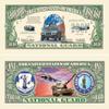 100 U.S National Guard Million Dollar Bills with Bonus Thanks a Million Gift Card Set view 1