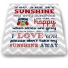 Adorable You are My Sunshine Bedtime Story Rhyme - Woodland Owl Design - Stretched Canvas Nursery Wall Art Decor - Baby Gift idea - Wooden Frame Construction - Ready to Hang 8X10 view 3