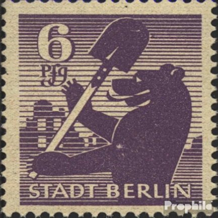 Soviet Zone (All.cast.) 2A A wb X Tested unmounted Mint/Never hinged ** MNH 1945 Berlin bar (Stamps for Collectors)