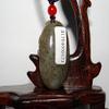 1.6" China Certified Nature Hetian Nephrite Jade Fine Carved Blessing Buddha and Bat Pendant view 4