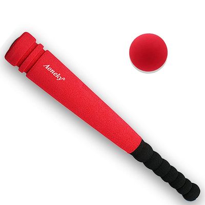 Aoneky Mini Foam Baseball Bat and Ball Set for Toddlers, 16.5 Inch Soft T-Ball Toy, Lightweight & Safe Indoor Play, First Bat for Kids 1-3 Years Old
