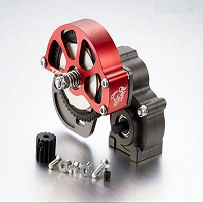 CNC Alloy Gearbox Housing Assembly #45 Steel for Axial SCX10 RC Car #1271
