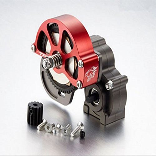 CNC Alloy Gearbox Housing Assembly #45 Steel for Axial SCX10 RC Car #1271