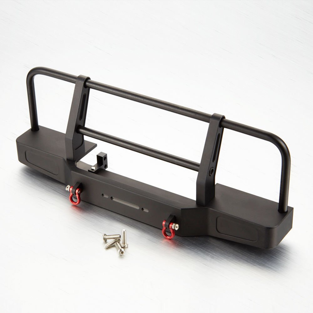 CNC Aluminum Black Front Bumper for D90 for SCX 10 RC Car Crawler #1465