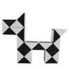 Mipartebo Magic Snake Cube Twist Puzzle 24 Wedges Large Size Twist Fidget Snake Toys Gift Party Favors Game Goodie Bag Fillers Christmas Stocking Stuffers for Kids Adults Teens Black view 2