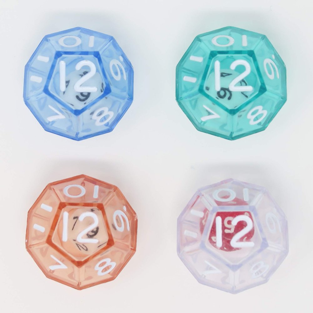 Image Mission Kikyosha dice 12 face Double dice (Set of 4) KGS3251