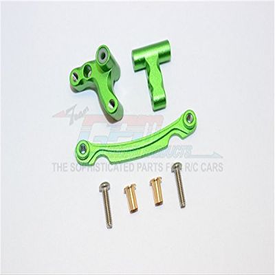 Axial Yeti Jr. Score Trophy Truck (AX90052) / Yeti Jr. Maverick (AXI90069) Upgrade Parts Aluminum Steering Assembly - 3Pcs Set Green