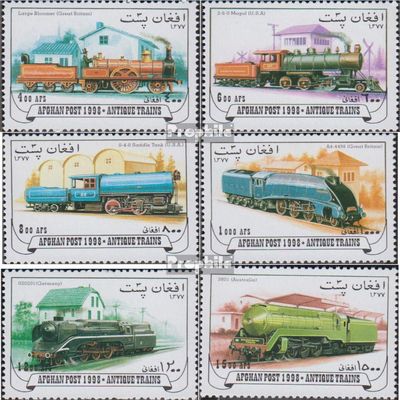 Afghanistan 1768-1773 (Complete.Issue.) unmounted Mint/Never hinged ** MNH 1998 Old Steam locomotives (Stamps for Collectors) Trains/Railway/funicular
