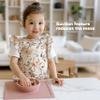 ezpz Happy Bowl - 24 Months + (Blush) - 100% Silicone Suction Bowl with Built-in Placemat  Dishwasher Safe view 4