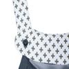Mila Millie Premium 2 Packs Drool and Teething Reversible Cotton Pad - Fits Ergobaby Four Position 360 and Most Baby Carrier - White Cross Gray Design - Hypoallergenic view 3