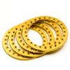 4PCS Aluminum 2.2 Beadlock Ring Replacement for 1/10 RC 2.2 Inch Wheel Rims Axial Wraith (Gold) view 2