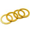 4PCS Aluminum 2.2 Beadlock Ring Replacement for 1/10 RC 2.2 Inch Wheel Rims Axial Wraith (Gold) view 3