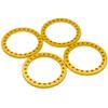 4PCS Aluminum 2.2 Beadlock Ring Replacement for 1/10 RC 2.2 Inch Wheel Rims Axial Wraith (Gold) view 4