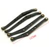 8 Pcs Aluminum Linkage Rod Arm Set/Upper and Lower Suspension Links Set of 8 for 1/10 Axial Wraith 90018 RC Truck (Black, Type A) view 3