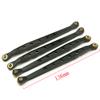 8 Pcs Aluminum Linkage Rod Arm Set/Upper and Lower Suspension Links Set of 8 for 1/10 Axial Wraith 90018 RC Truck (Black, Type A) view 4