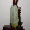 3" China Certified Nature Hetian Nephrite Jade Wealth Pixiu Hand Carved Pendants view 2