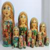 15pcs Hand Painted Russian Nesting Doll One of a Kind Twelve Months by Frolova view 1