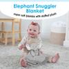 Kids Preferred Carter's Baby Blanket Unisex Loveys for Babies Essentials, Newborn Boys and Girls Security Blankets with Soft Minky Fabric, Snuggle Toy Plush Stuffed Animal - Grey Elephant view 2