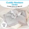 Kids Preferred Carter's Baby Blanket Unisex Loveys for Babies Essentials, Newborn Boys and Girls Security Blankets with Soft Minky Fabric, Snuggle Toy Plush Stuffed Animal - Grey Elephant view 4
