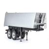 Carson 500907312 2-Axis Dump Saddle Trailer RC Truck Replacement Tuning Parts Accessories Model Making Scale 1:14, Silver view 2