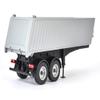 Carson 500907312 2-Axis Dump Saddle Trailer RC Truck Replacement Tuning Parts Accessories Model Making Scale 1:14, Silver view 3