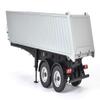Carson 500907312 2-Axis Dump Saddle Trailer RC Truck Replacement Tuning Parts Accessories Model Making Scale 1:14, Silver view 4