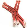 8 Pcs Aluminum Linkage Rod Arm Set/Upper and Lower Suspension Links Set of 8 for 1/10 Axial Wraith 90018 RC Truck (Red, Type B) view 4