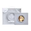 ezpz Happy Bowl - 24 Months + (Pewter) - 100% Silicone Suction Bowl with Built-in Placemat  Dishwasher Safe view 1