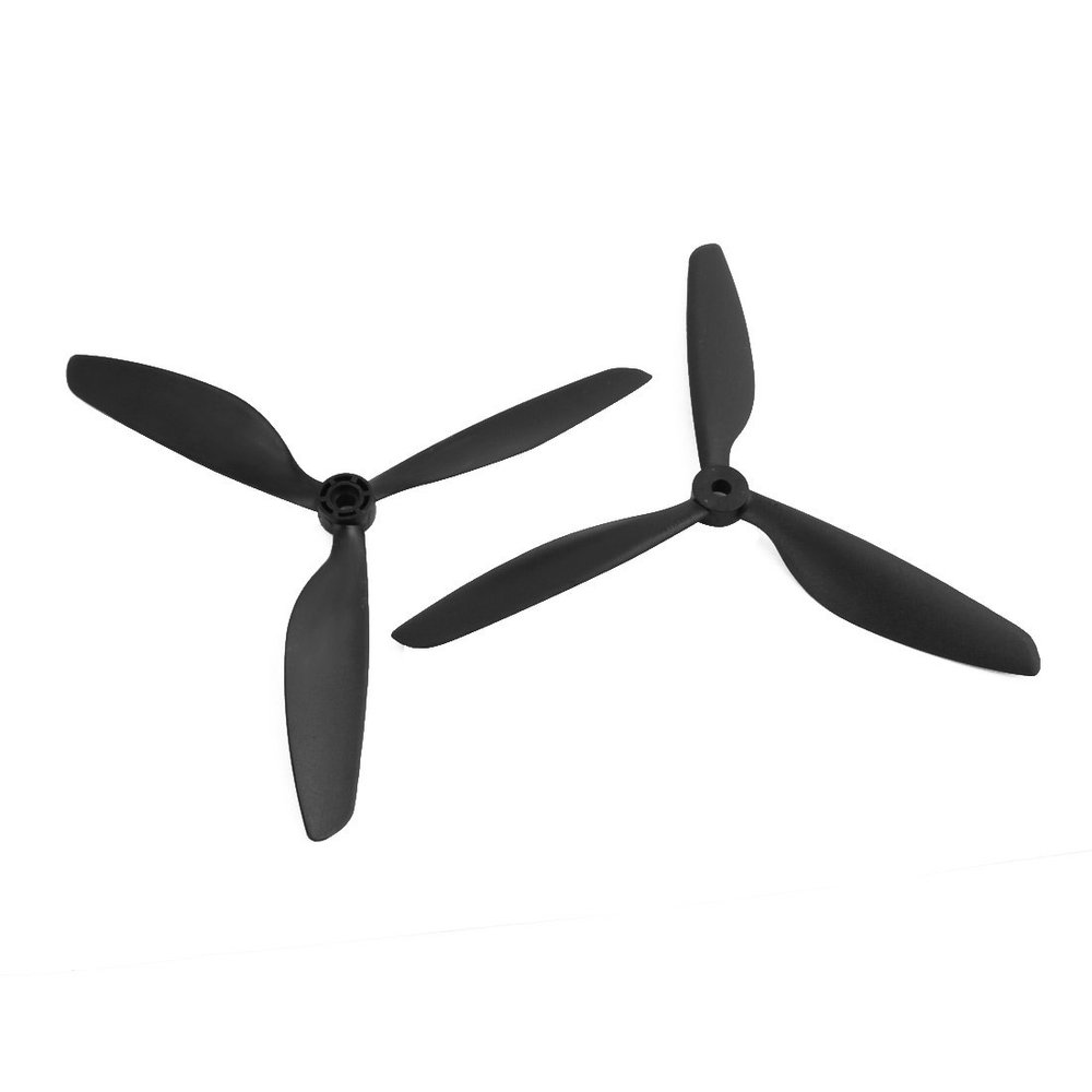 uxcell Black 9045 3-Vanes CW CCW Prop Propeller for 6mm Shaft Dia RC Model Aircraft Pair