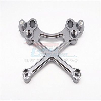 GPM For HPI Baja 5B RTR, 5B SS, 5T Upgrade Parts Aluminum Front Shock Tower - 1Pc Gray Silver