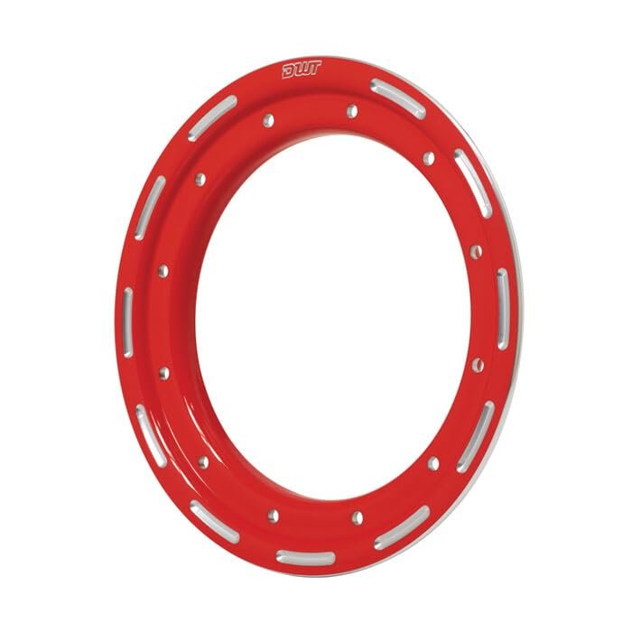 Dwt 910-51R Beadlock Rings .190-10in. - Red Powder Coat