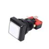 EG Starts 10x Arcade Square Shape LED Illuminated Push Button with Micro Switch Compatible for Arcade Machine Gaming Video Game Consoles Jamma Kit Parts 12V Lamp 33mm Buttons ( White Colour ) view 2