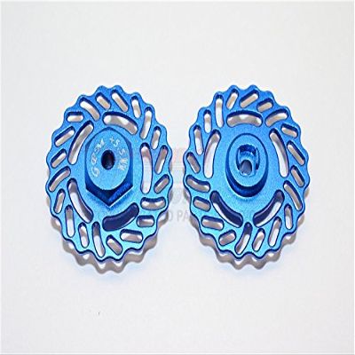 GPM For Traxxas LaTrax Teton & LaTrax SST Upgrade Parts Aluminum Brake Disk +5.5mm Thick - 2Pcs Set Blue